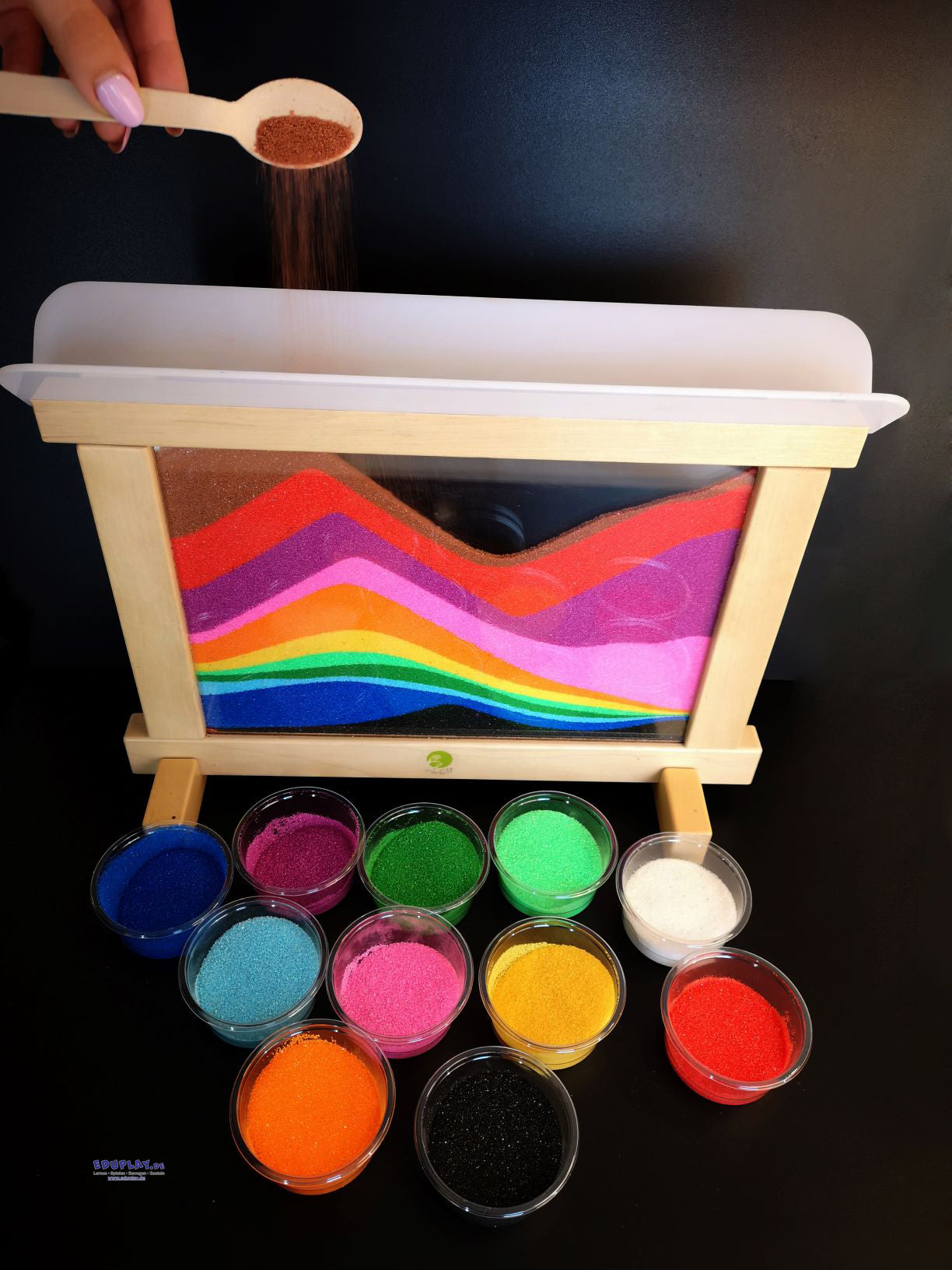 Kreativ-Rahmen mit Sand