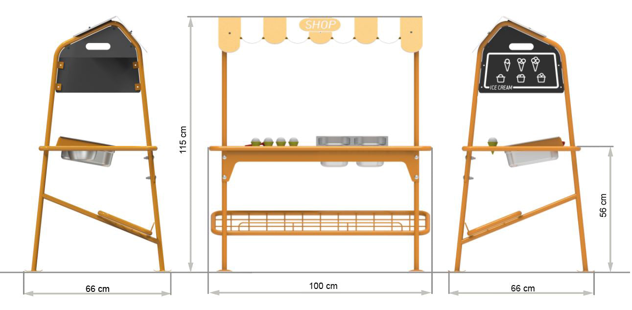 Rollenspiel-Station "Ice Cream & Shop"