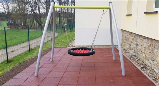 Korb-Schaukel aus Stahl