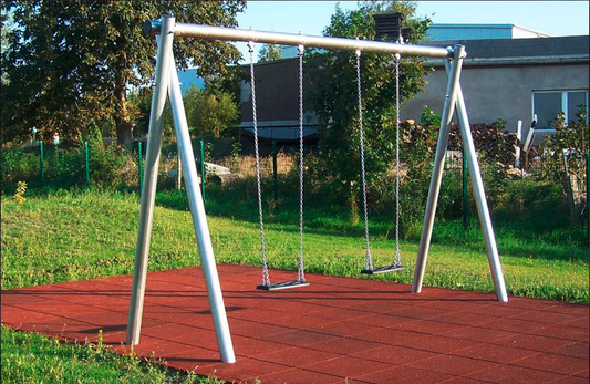 Zweifach-Schaukel Edelstahl