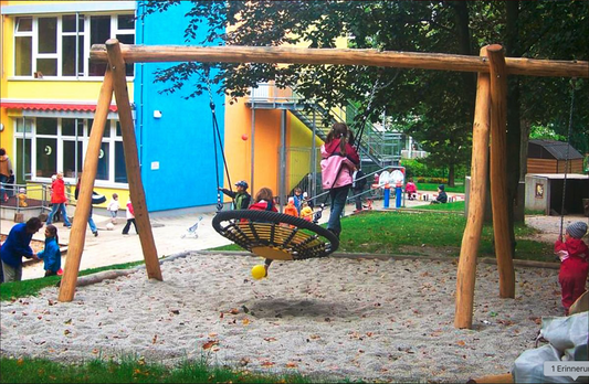 Korb-Schaukel mit Anbauschaukel, Robinie